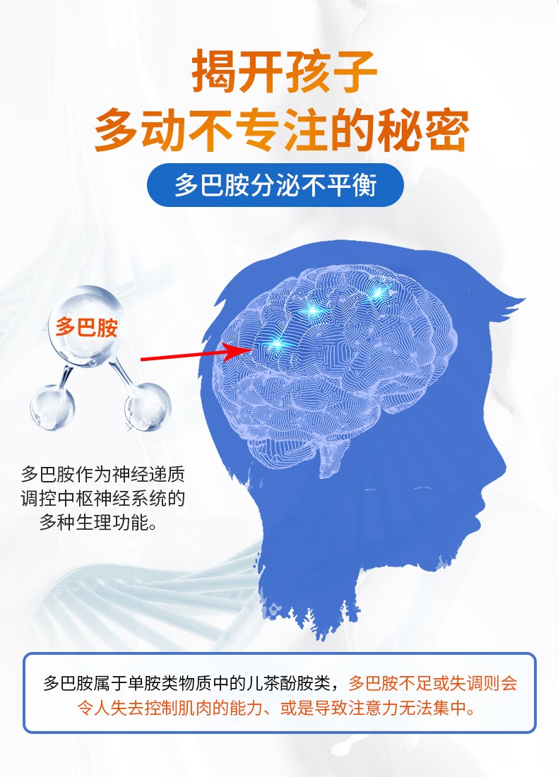 沃恩克德国进口酪氨酸儿童学生多动症记忆力得到提高