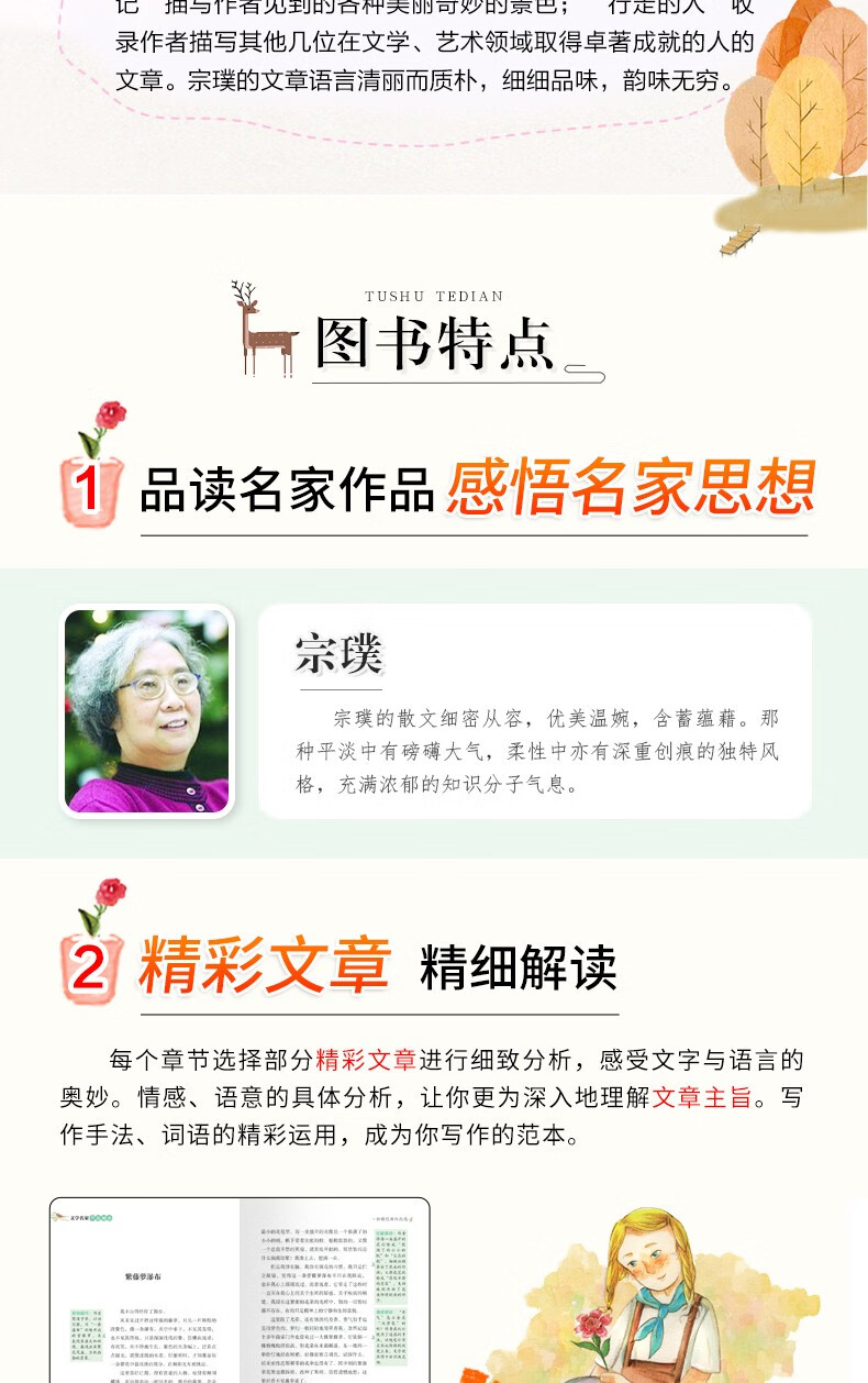 宗璞作品精选彩色版文学名家作品精选小学生课外阅读书籍儿童文学读物