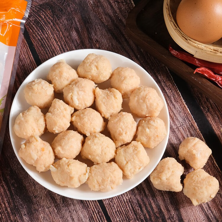 正大鸡肉丸雪莲胡萝卜调理鸡丸东北烧烤肉串火锅健身鸡肉丸子cp食品