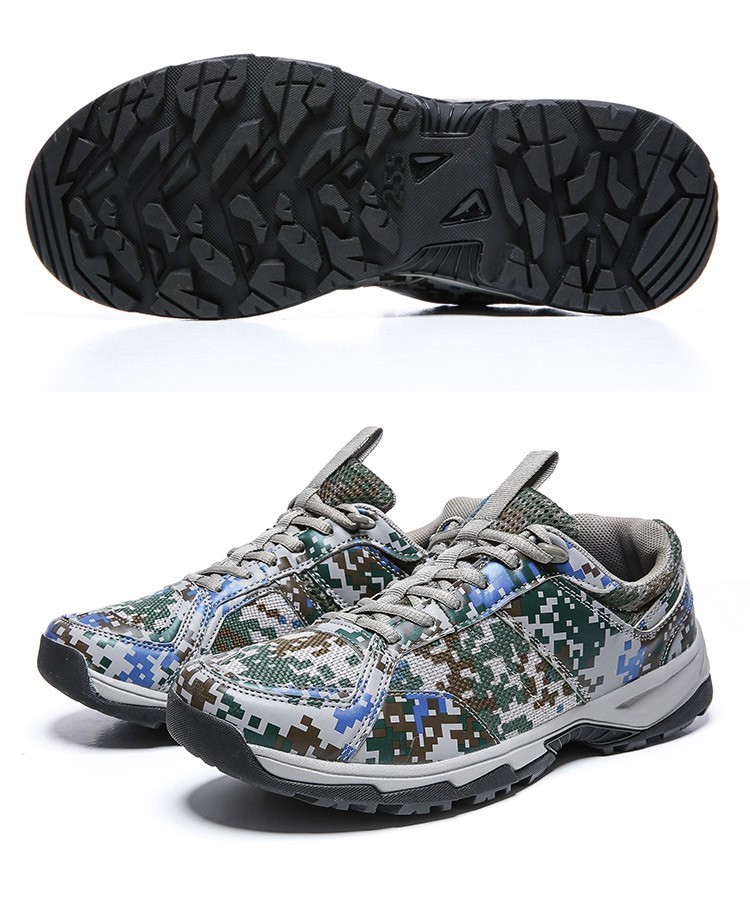 训练鞋作训鞋夏迷彩跑鞋胶鞋解放鞋军训鞋多维运动鞋徒步鞋登山鞋男