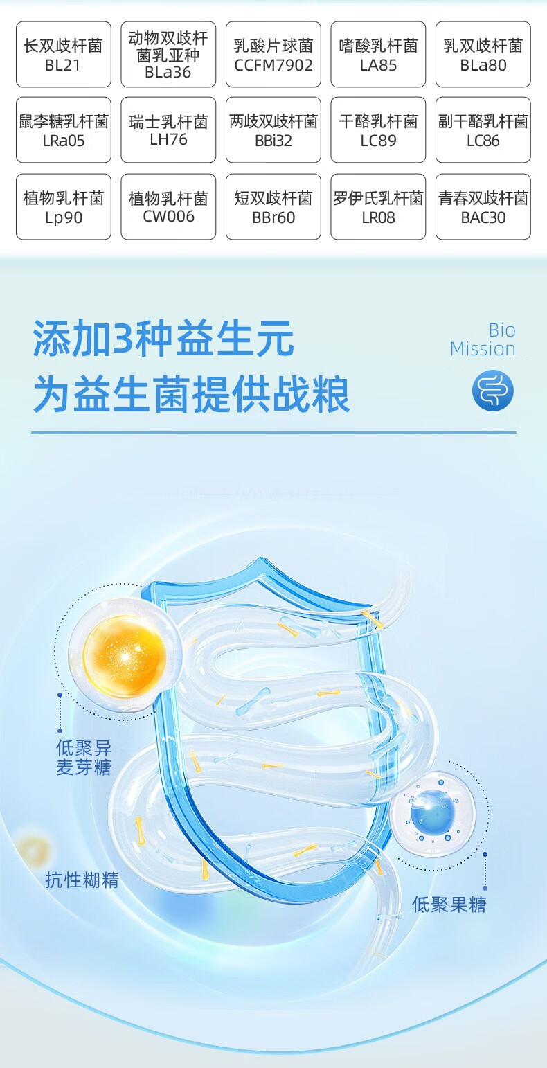 拜曼15联双蛋白益生菌粉成人小孩免疫球蛋白老人孕妇乳铁蛋白肠胃肠道