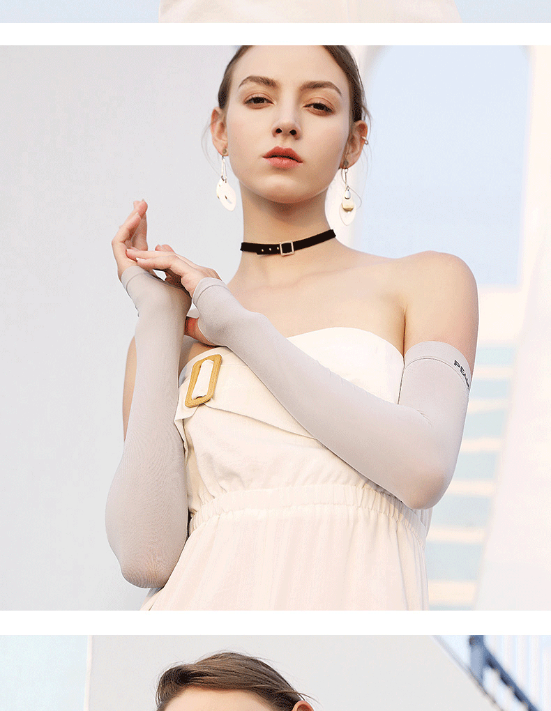 匹克冰袖防晒袖冰丝袖套男女夏季骑车户外开车骑行运动护臂袖套冰袖长