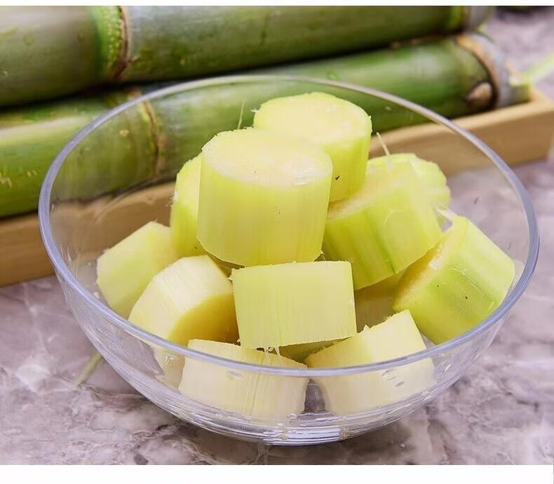 湖北青皮甘蔗甘甜杆甜芦粟甜小甘蔗 甜湖北水果 煲汤煮茶泡酒生吃