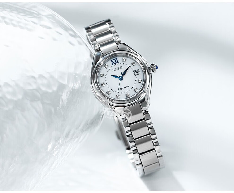 西铁城citizen手表光动能蓝宝石镜面时尚百搭女表钛合金ew256086x