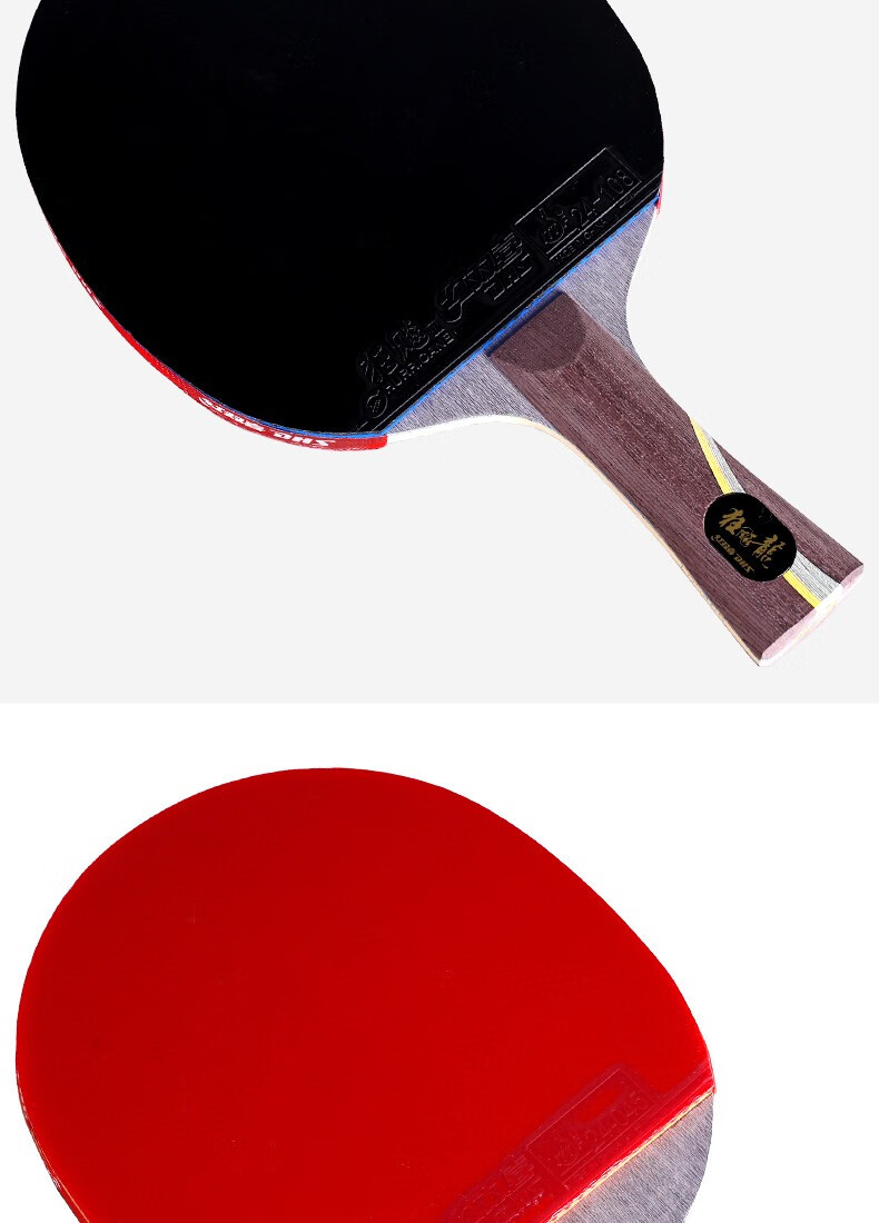 dhs红双喜狂飙龙乒乓球成品拍马龙双面反胶中专业级碳素科技进攻型