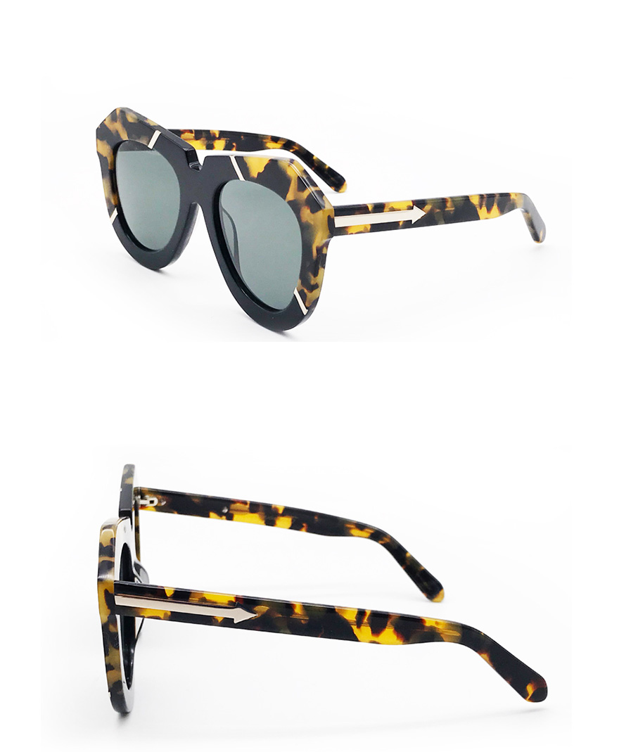 降价拍全新karenwalker凯伦沃克女士豹纹色经典款太阳镜1501417