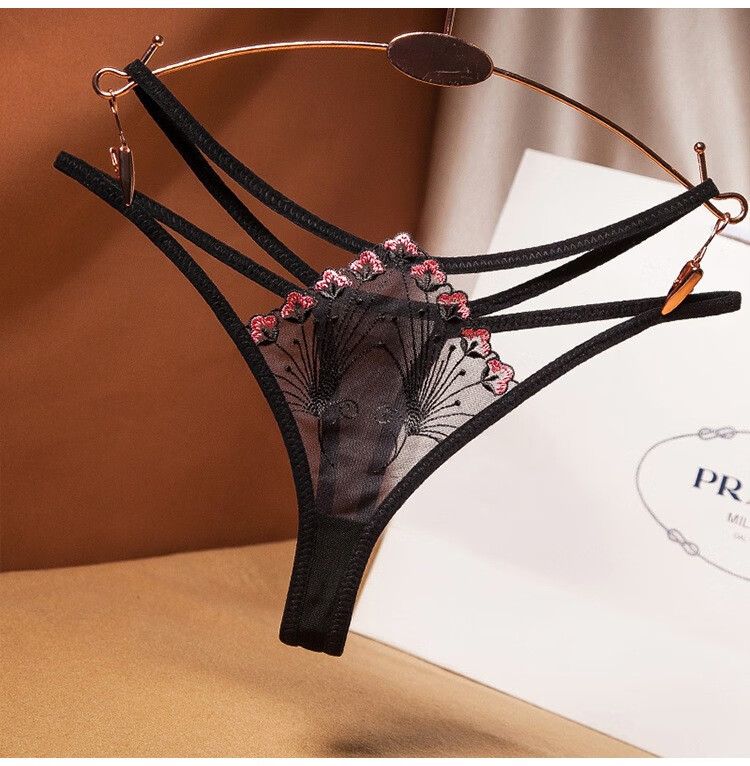 女刺绣诱惑细绳女生内裤低腰 蓝色 均码【图片 价格 品牌 报价】-京东