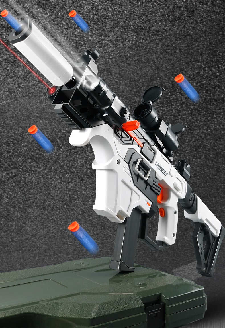 儿童电动连发玩具枪8-12岁软弹枪男孩吃鸡套装awm98式可发射电动连发3