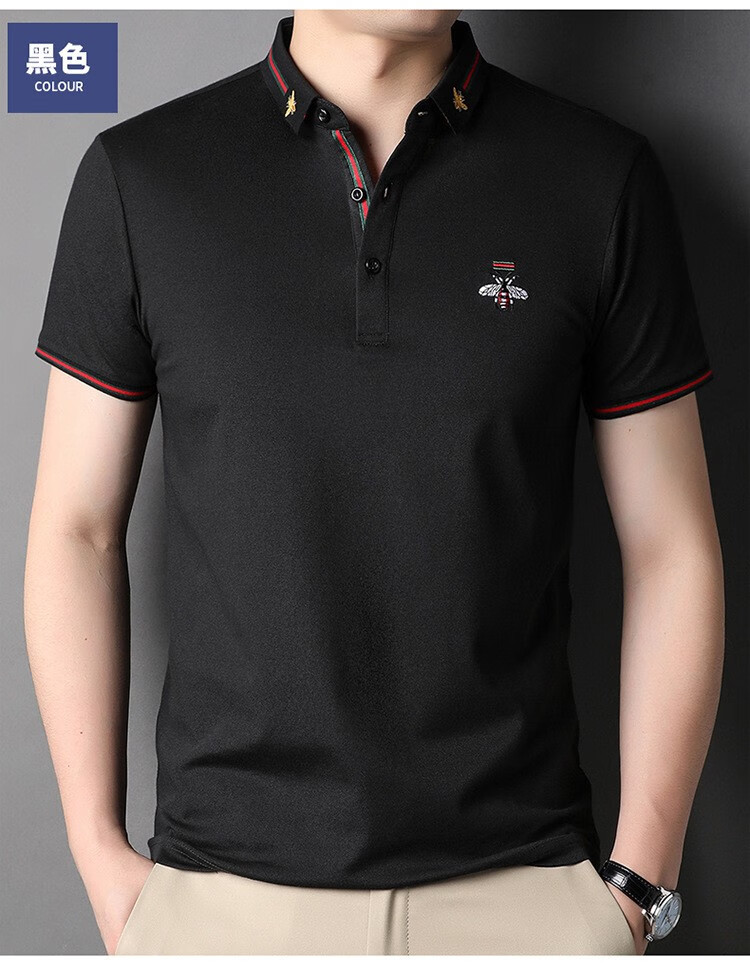翠迪鸟品牌polo衫男士短袖时尚小刺绣保罗衫轻商务休闲薄款翻领衬衫男