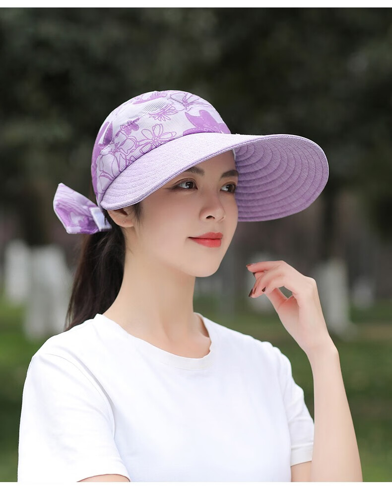 帽子女夏遮阳凉帽防紫外线太阳帽大沿时尚空顶帽防晒骑车遮阳帽 款式