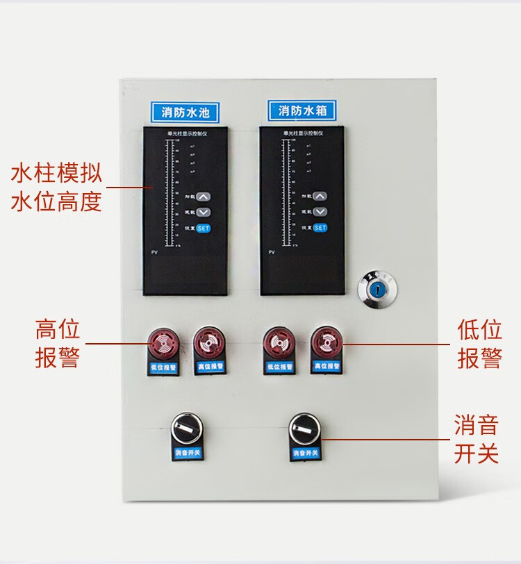 水位液位显示器消防水箱水池控制器报警电子投入式液位计变送器无线