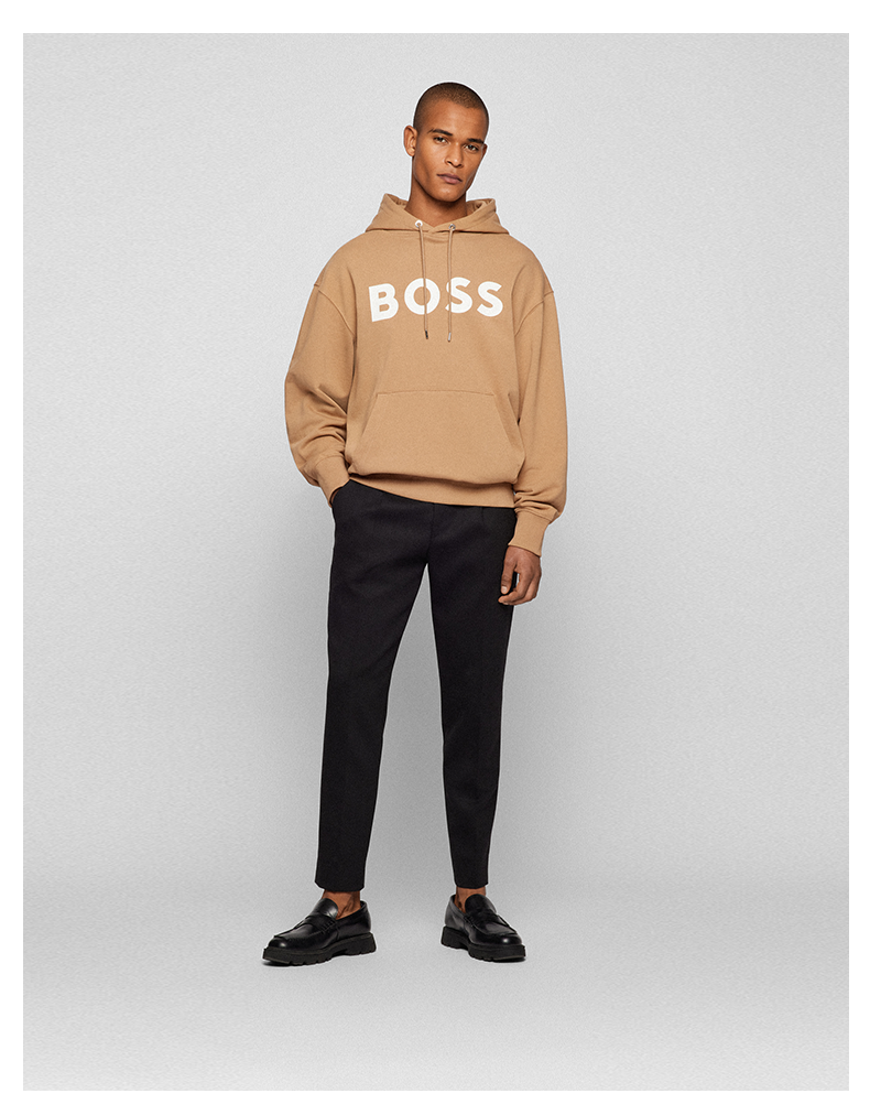 boss 【李敏镐同款】 2022新款男女同款大连帽卫衣 001-黑色(货号