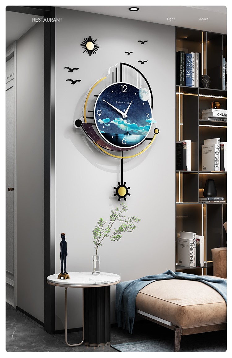 美世达meisd钟表装饰挂钟客厅简约北欧创意现代挂墙艺术时尚网红家用