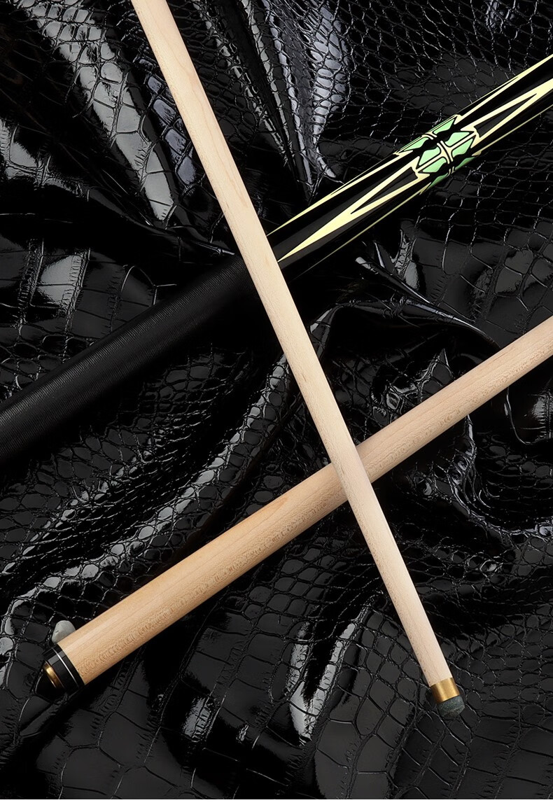 cuppa世霸黑八专用新手台球杆中式16彩美式九球桌球杆 c款配杆桶套装