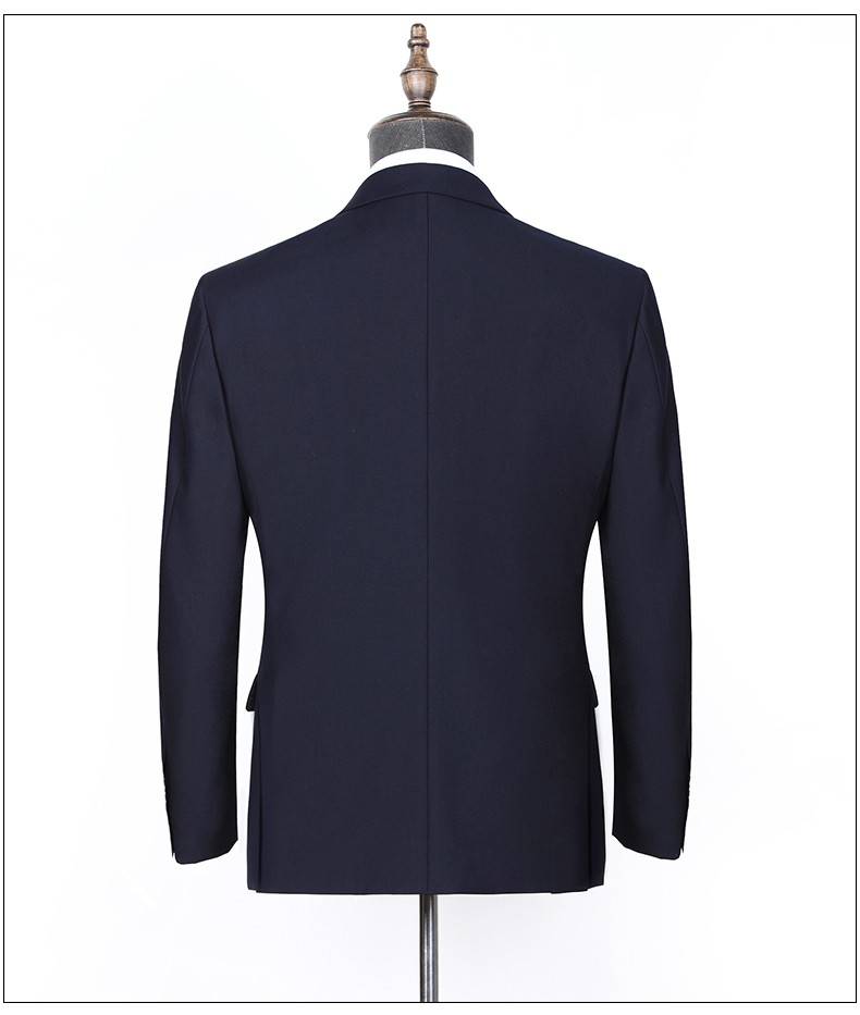 轻奢贵族朝戈尔双开叉羊毛西装男商务正装西服套装男修身职业装高档套