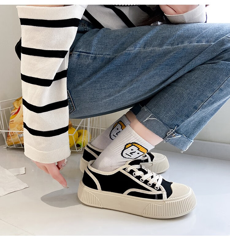 专柜品质闪电发货兰研夏季新款百搭帆布鞋休闲运动女舒适不闷脚①米绿