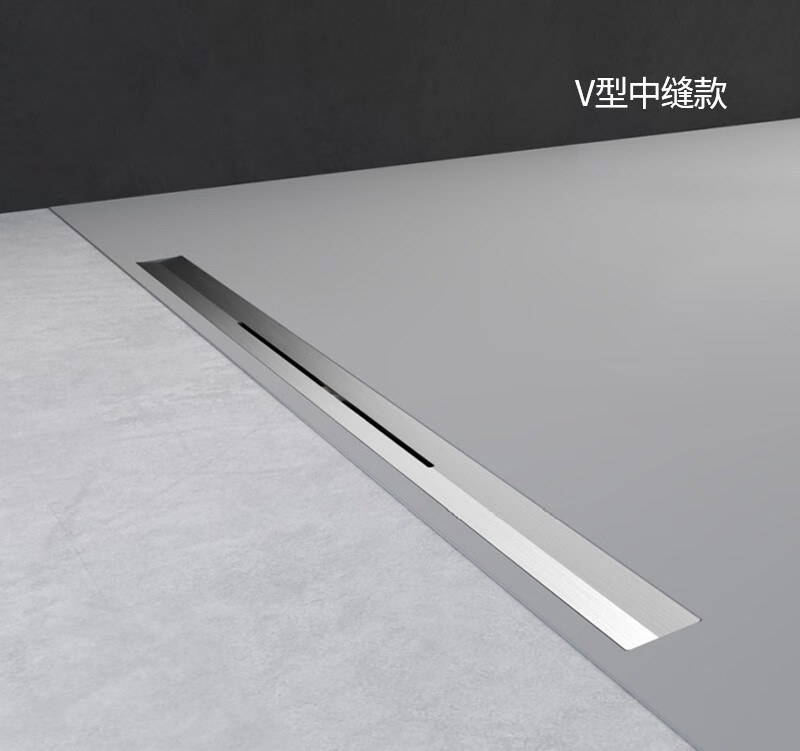 地漏304不锈钢极窄地漏防臭长方形快排淋浴线性地漏枪灰隐形长地漏 17