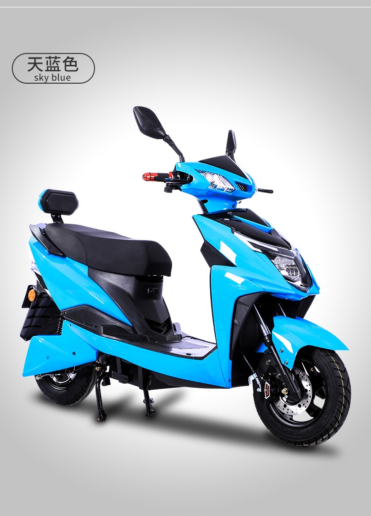 新款长跑王电动车尚领电瓶车72v成人锂电池外卖电动摩托车踏板车时尚