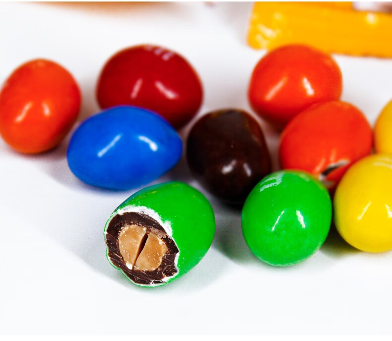 美国mm豆mm彩虹豆玛氏牛奶花生巧克力豆大罐礼物黑色盖子