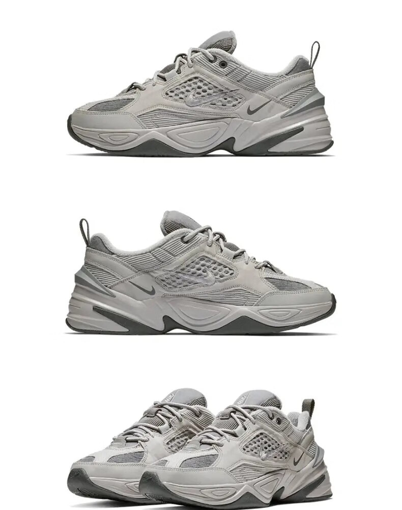 nike耐克男鞋冬季新款m2k tekno纯白复古老爹鞋增高减震休闲运动跑步