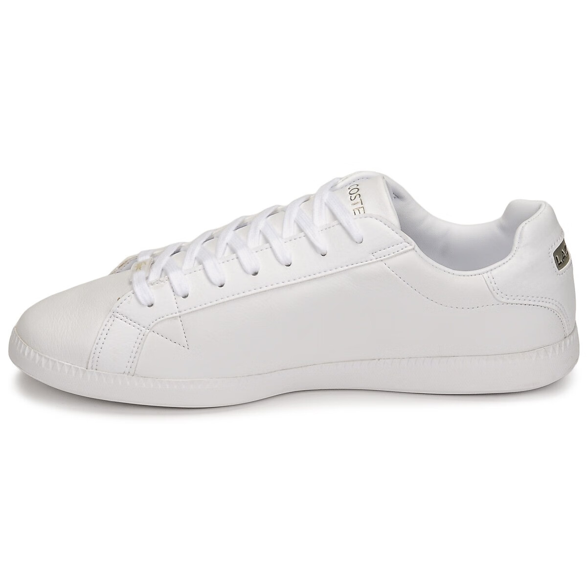 法国鳄鱼男休闲鞋子白色圆头低帮系带透气板鞋春夏2022人气新品小白鞋