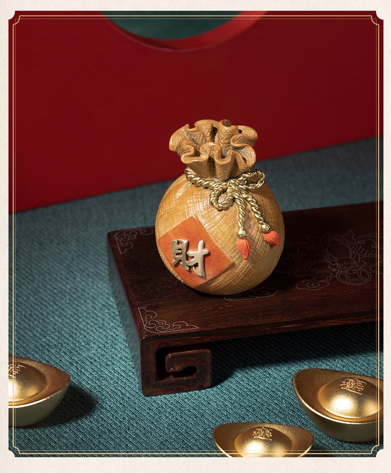 铜师傅全铜摆件钱袋福袋铜工艺品家居饰品礼品摆件福袋