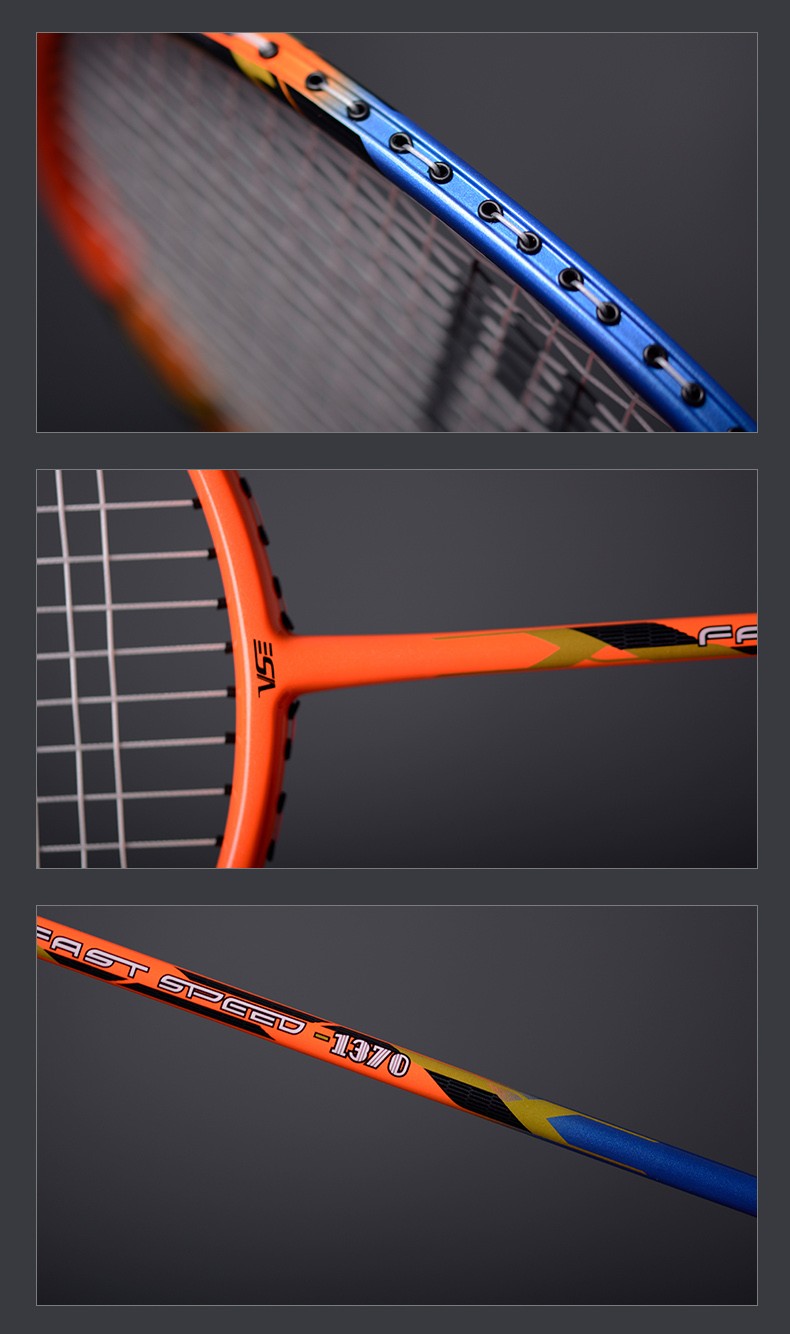 venson威臣vs羽毛球拍碳复合超轻初学羽拍家庭亲子耐用球拍单支一副两