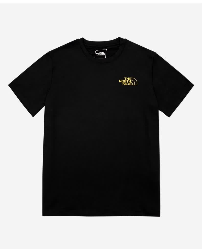 北面t恤短袖男thenorthface户外速干衣吸湿排汗透气半袖jk3黑色xxl185