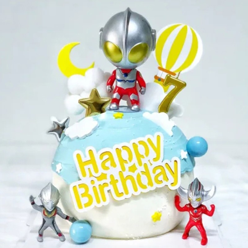 芳茗萃新鲜儿童生日蛋糕奥特曼系列玩偶创意卡通送男孩女孩情景蛋糕