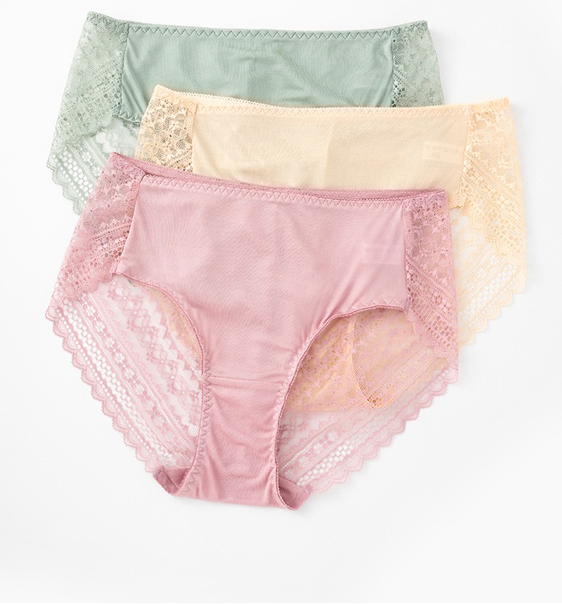 芬娅卡蕾品牌内裤女蕾丝性感火辣无痕超薄中腰女士三角裤夏季薄款短裤