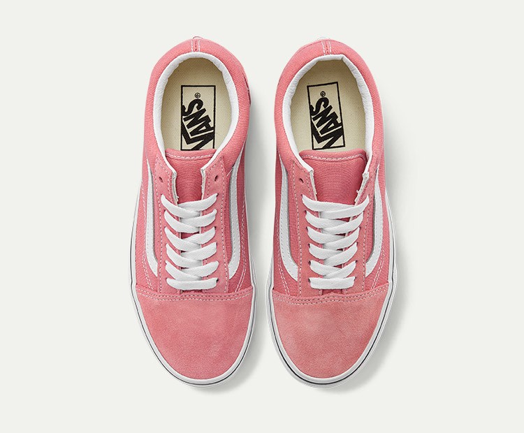vans范斯官方 old skool甜美风樱花粉男鞋女鞋板鞋运动鞋 粉色 36