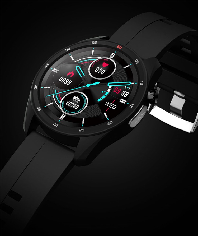 小米有品博之轮心电图智能手表黑壳黑带