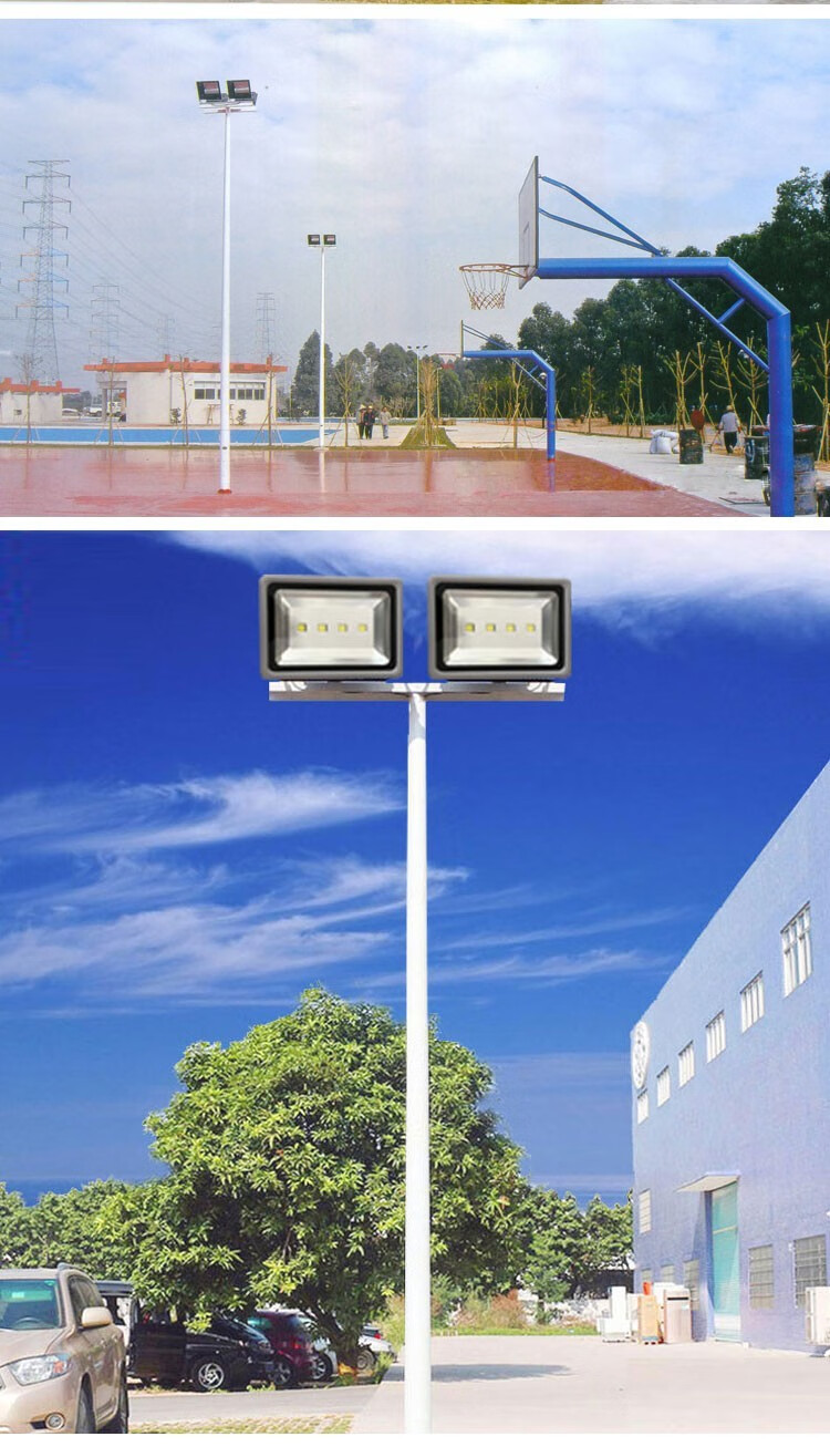 【全国包运费】猎钢狼篮球场照明灯杆学校羽毛球球场照明灯8米高广场