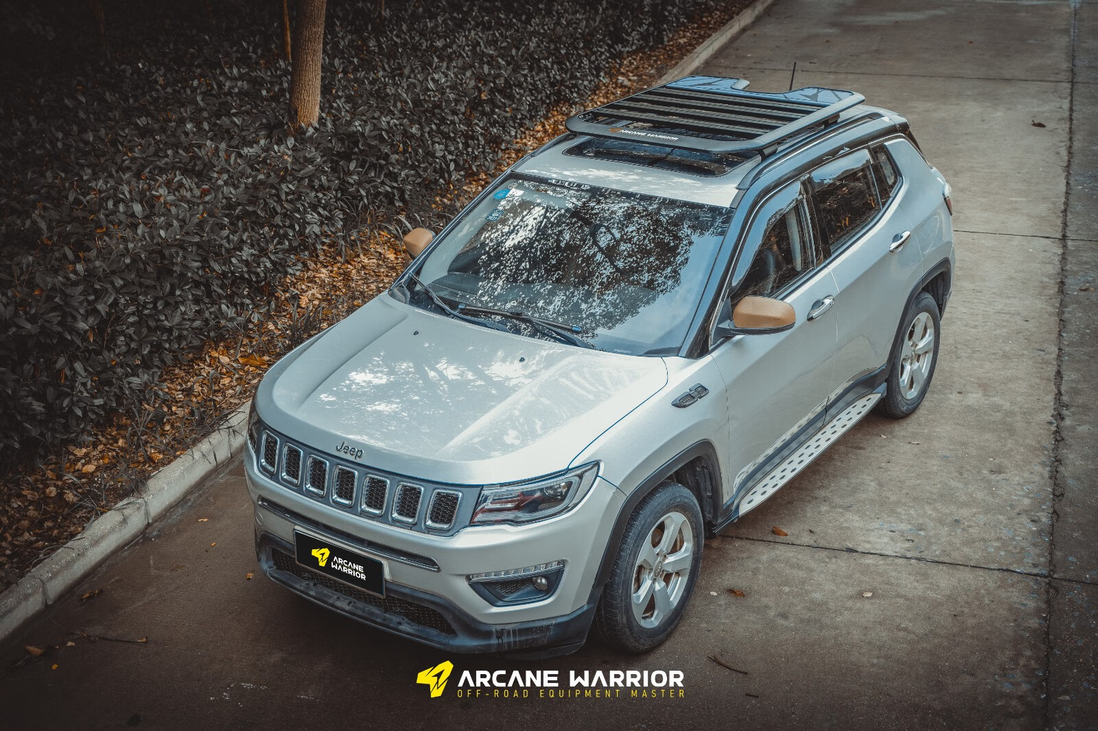 arcanewarriorjeep指南者行李架车顶平台多功能越野无损免打孔aw行李