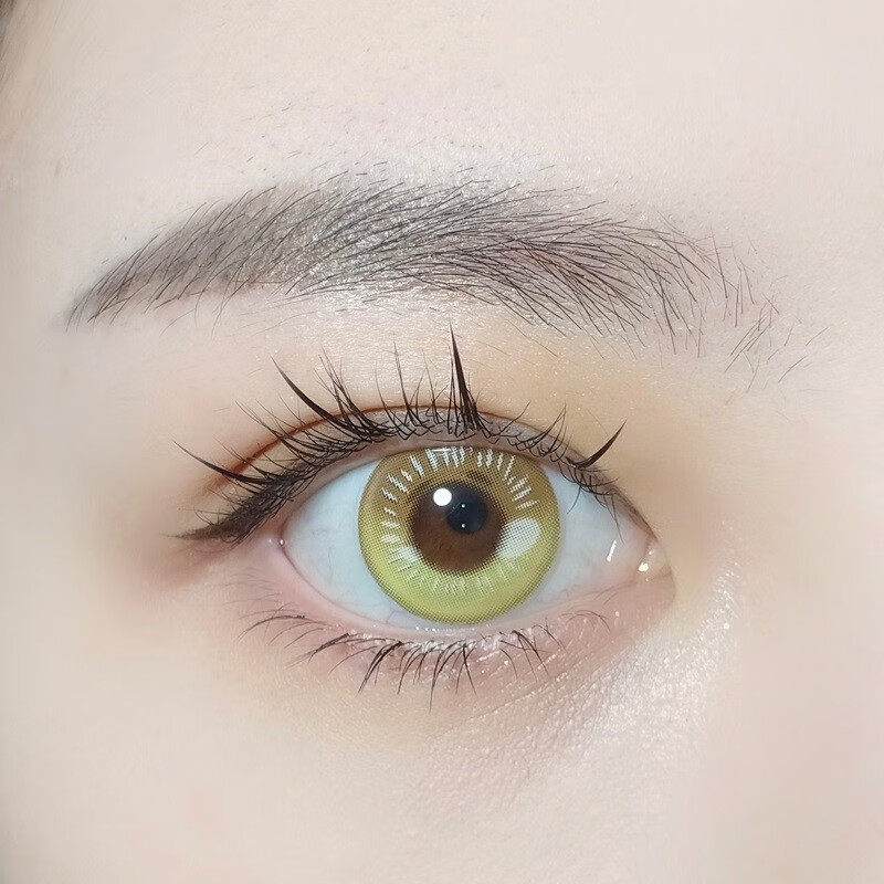 mini次元瞳绿紫红黄显色美瞳cosplay动漫隐形眼镜带度数卫生日抛5片tu