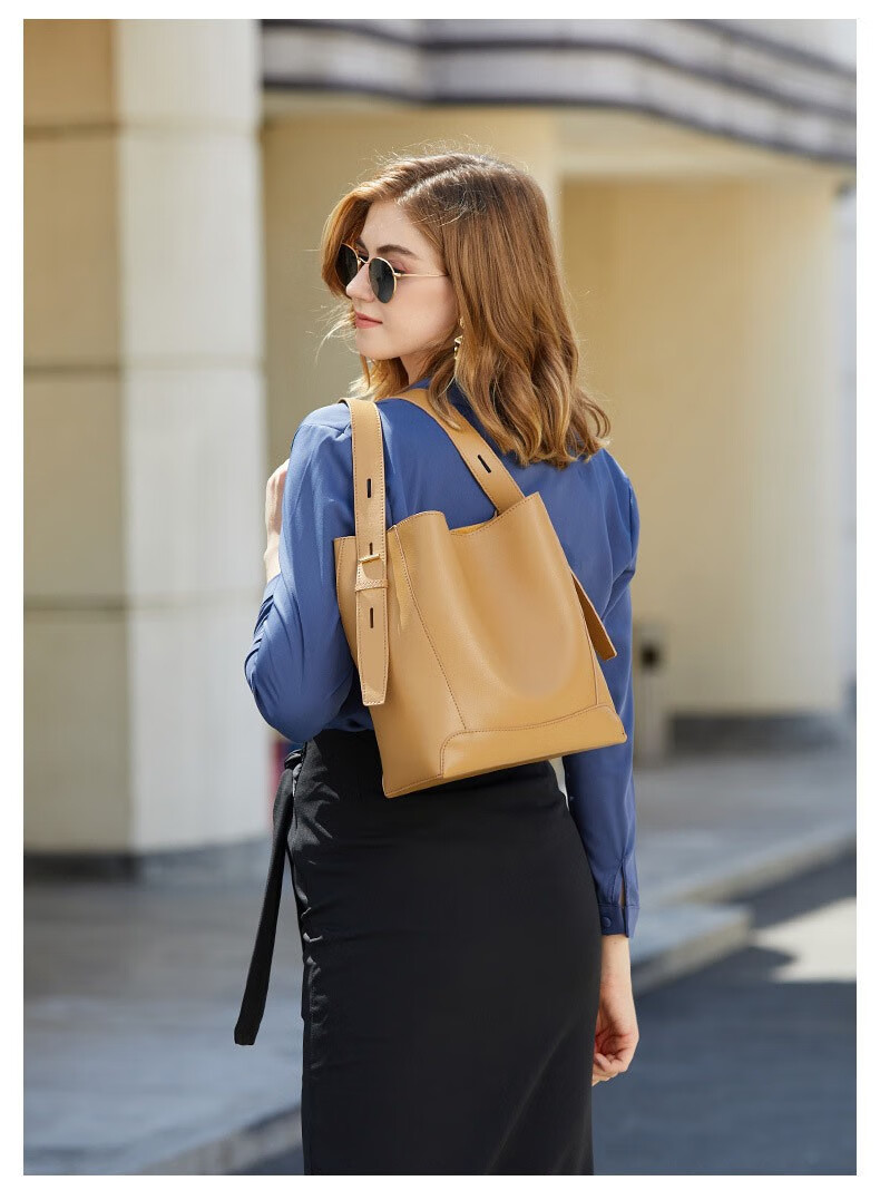 拉蒂奢品(ratilux)品牌女士包包女包单肩包女托特包女新品真皮大容量