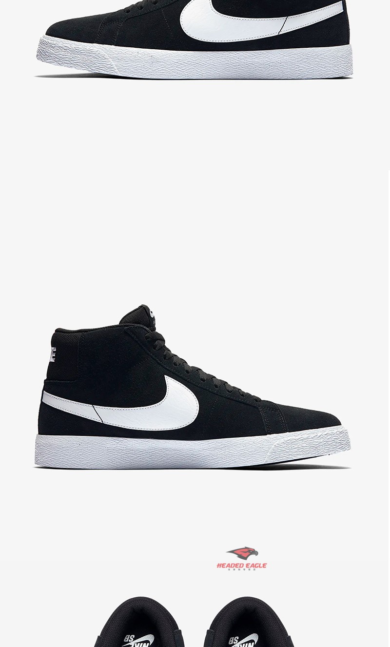 nike 耐克 sb zoom blazer mid 舒适透气 耐磨防滑经典中帮男士运动