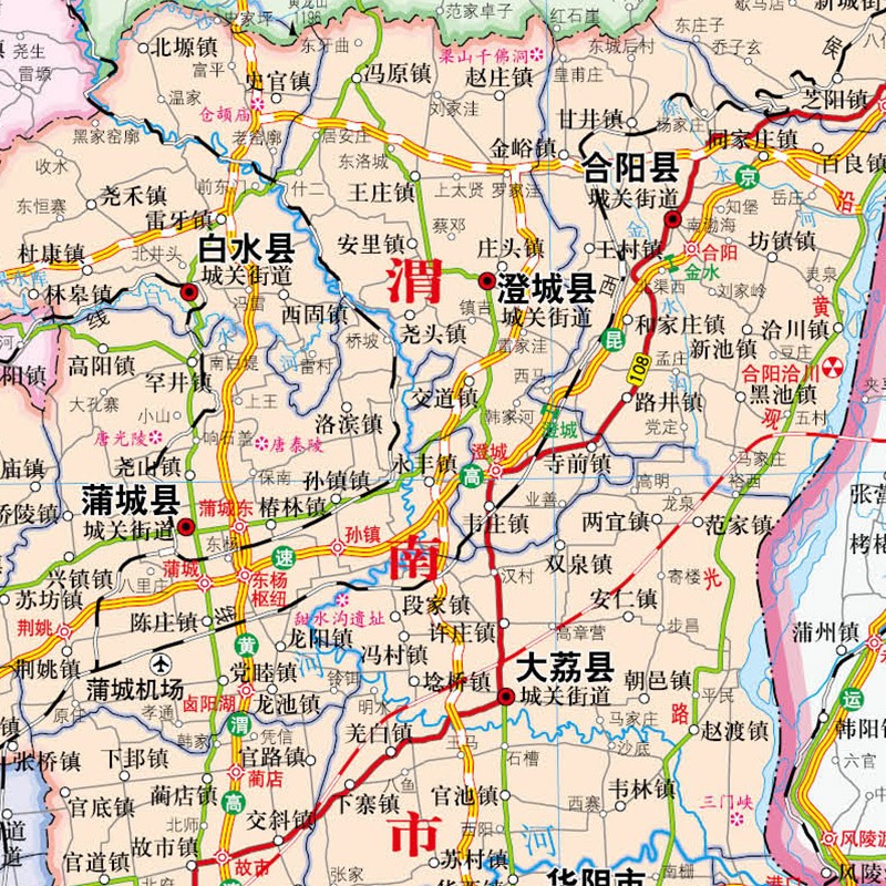 陕西107省道地图图片