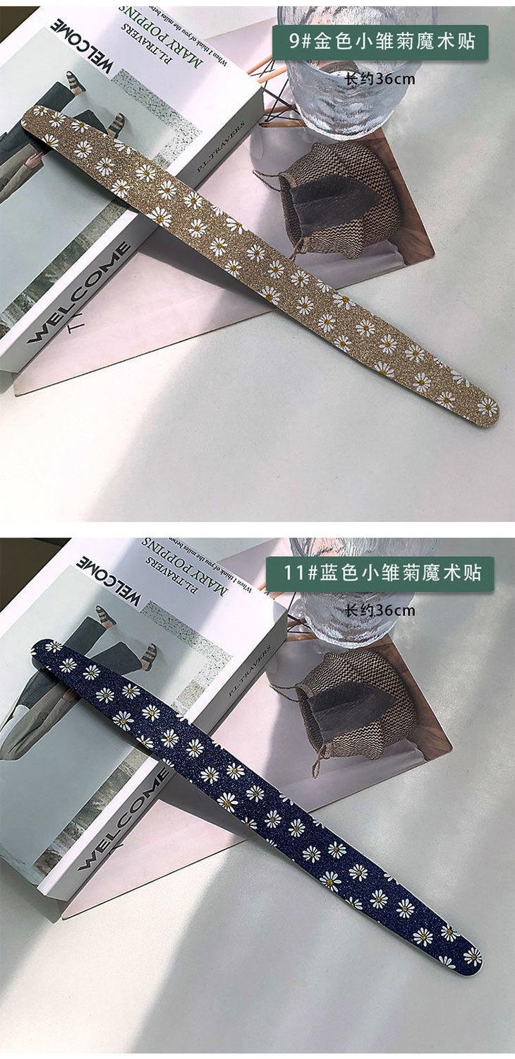 75721-梦雪莎 刘海贴碎发魔术贴前额发夹网红发箍2021新款发帖发带 魔术贴发箍 2个【颜色混搭风】-详情图