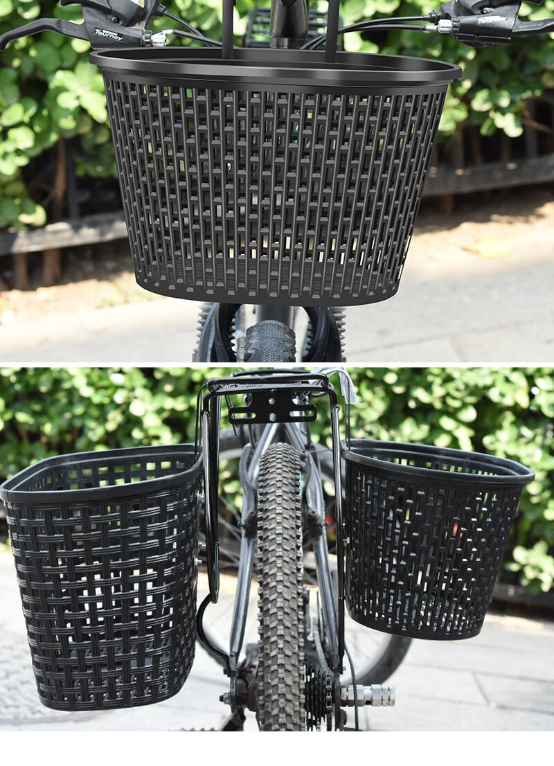 rogtyo自行车筐前篮山地车前车筐自行车篮单车菜篮子高韧性加厚车篮