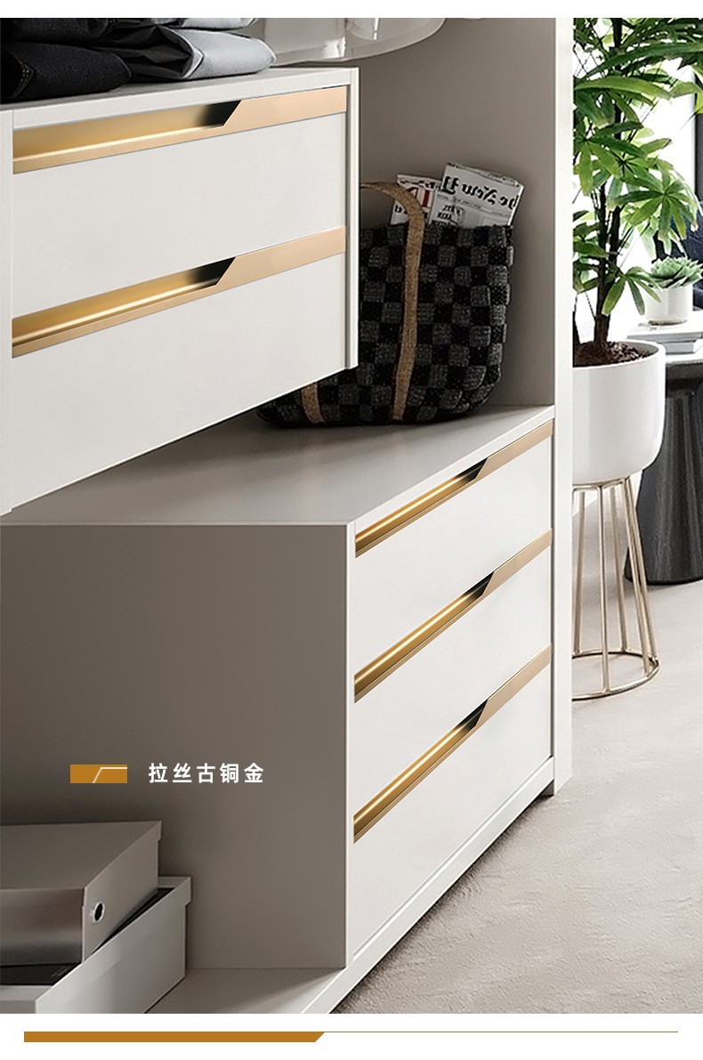 橱饰美(choose me)隐形拉手免开槽一门到顶闪电拉手大衣柜门轻奢加长