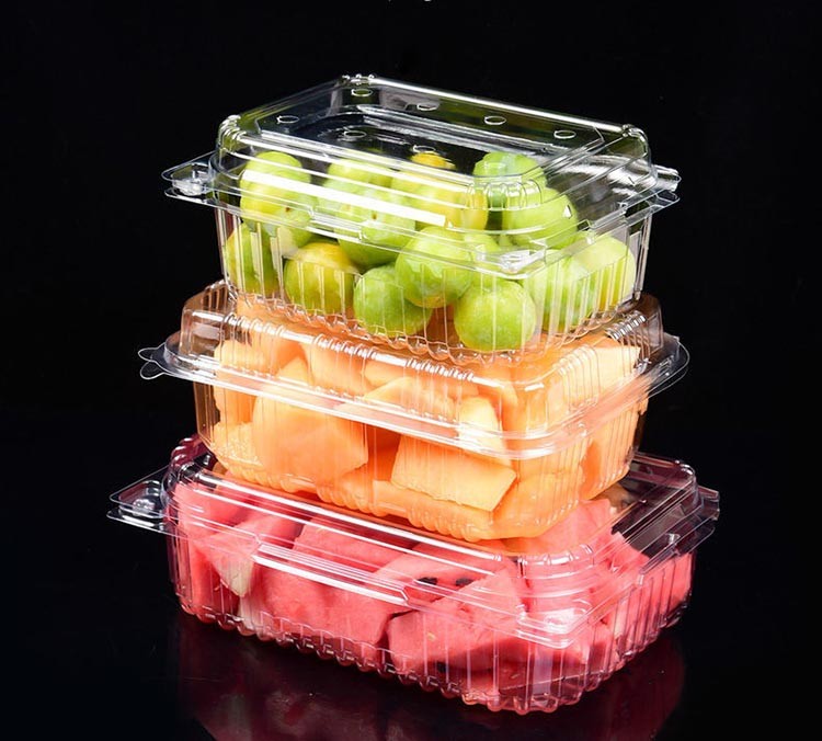 透明鲜果切盒草莓樱桃包装盒食品打包盒装蔬菜榴莲盒水果捞保鲜拼盘盒