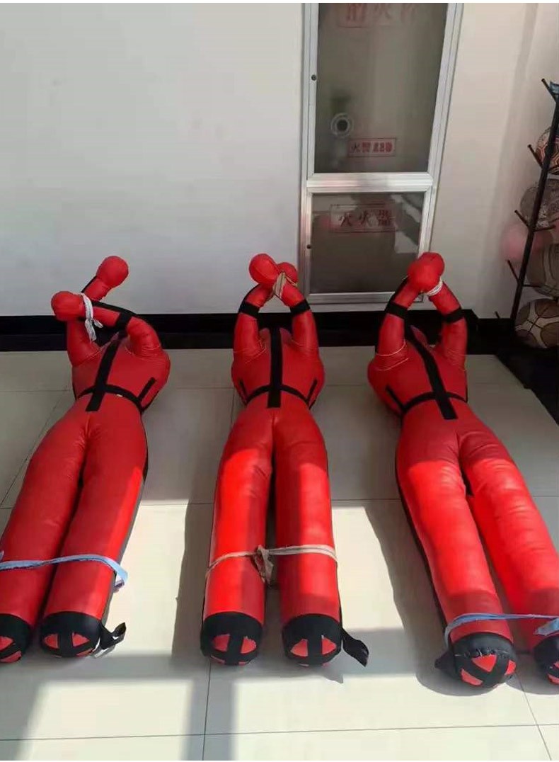 消防训练假人摔跤假人救援演习拳击格斗摔跤柔术人形沙袋发泄人偶红色