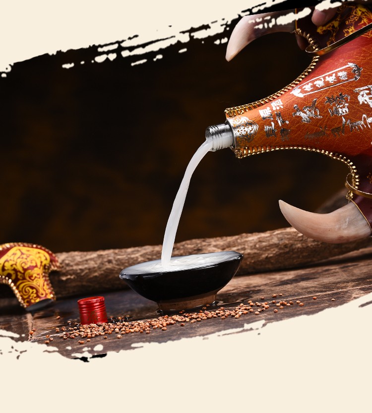 马奶酒内蒙特产奶酒450ml16度发酵型乳白色皮囊酒两瓶