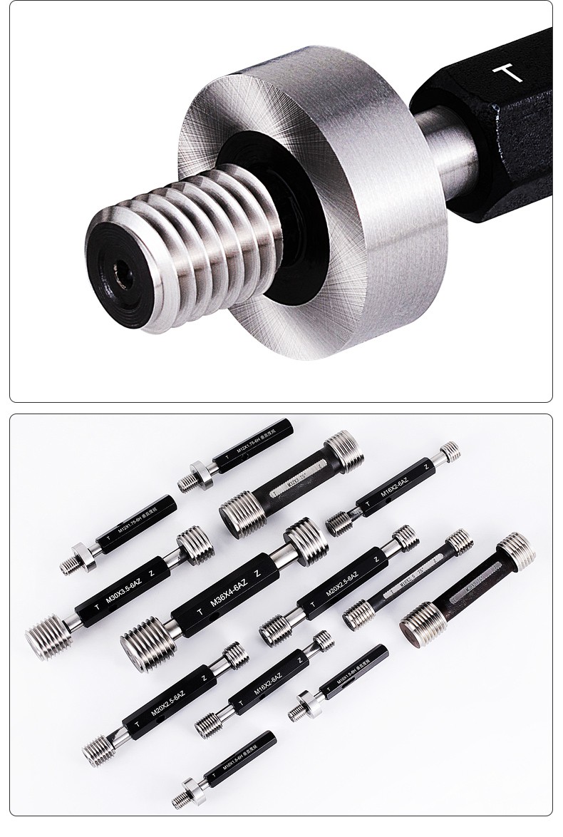 哈螺纹垂直度螺纹塞规通止规端面塞规垂直度检具m5m6m86h位置度检具