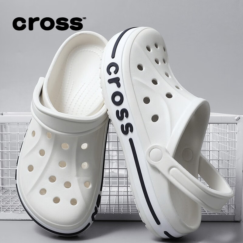 nb cross官方洞洞鞋男夏季拖鞋开车防滑男士沙滩鞋外穿凉鞋
 h01深