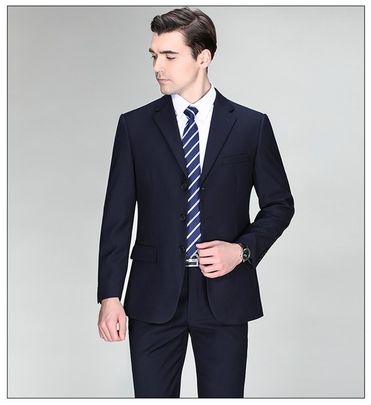 查利德斯贵族轻奢品牌西服套装男三粒扣韩版修身免烫抗皱舒适商务正装