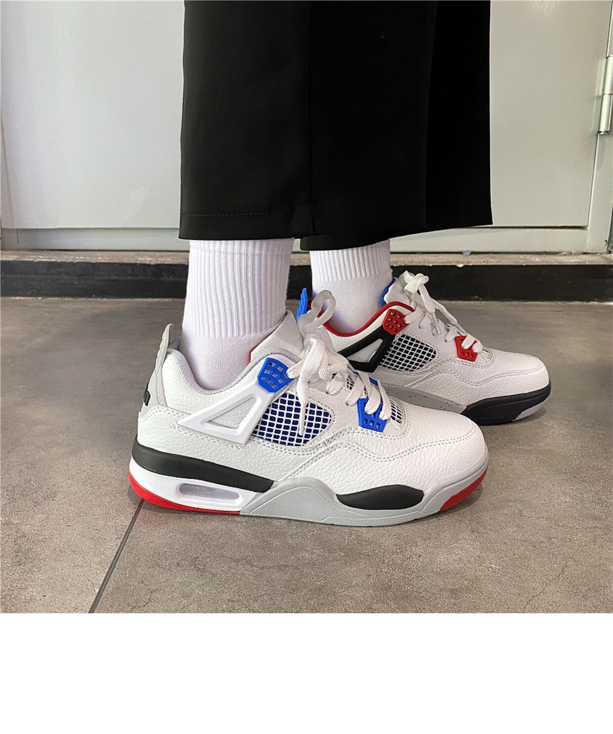 布柜者 aj气垫运动鞋男2022新款韩版ins超火篮球鞋bf风帅气情侣鞋bf