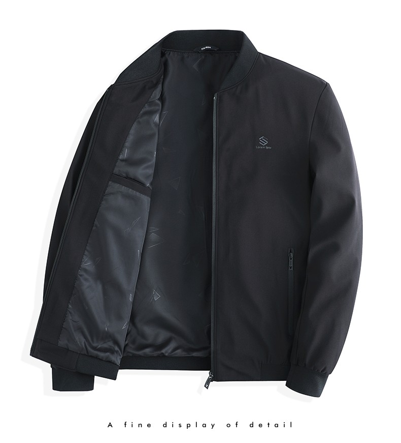 南极人夹克男外套男高端轻奢帅气纯色百搭棒球领春秋款商务休闲款青年