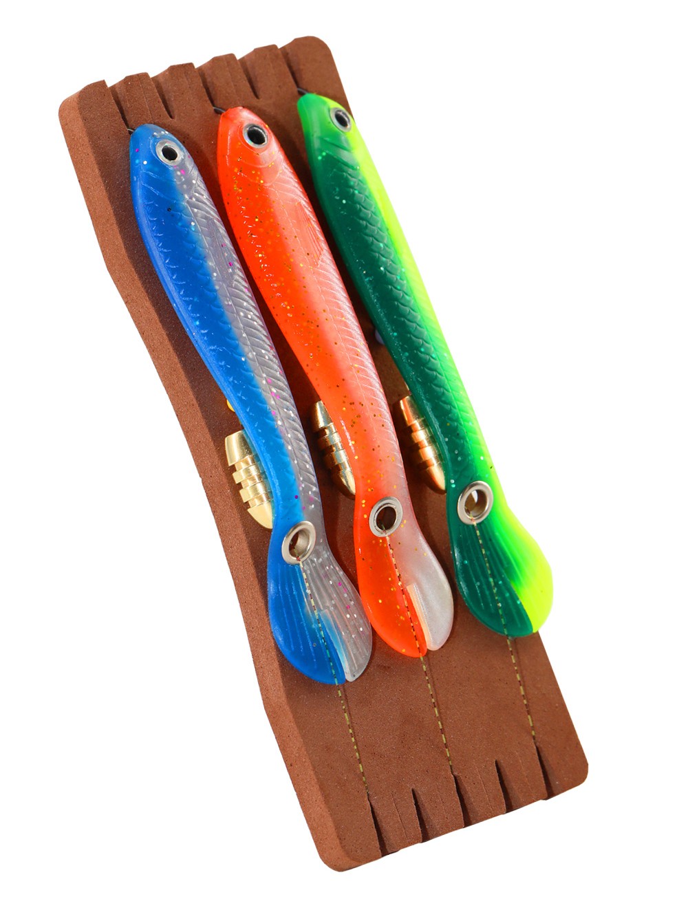 威和仿生泥鳅软饵线组路亚假饵软虫穿孔软鱼跳底淡水饵 a款大号单色